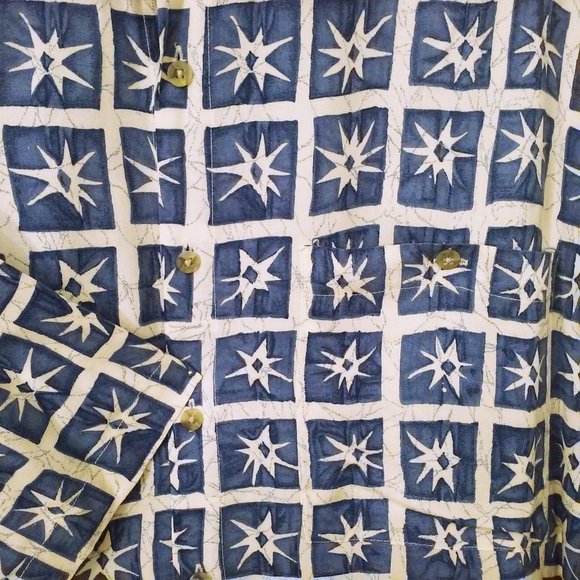 Lot of 2 Vintage 80s Pierre Cardin Shirts Button-up Men-XL Pocket SS Cott/Rayon - Picture 9 of 11